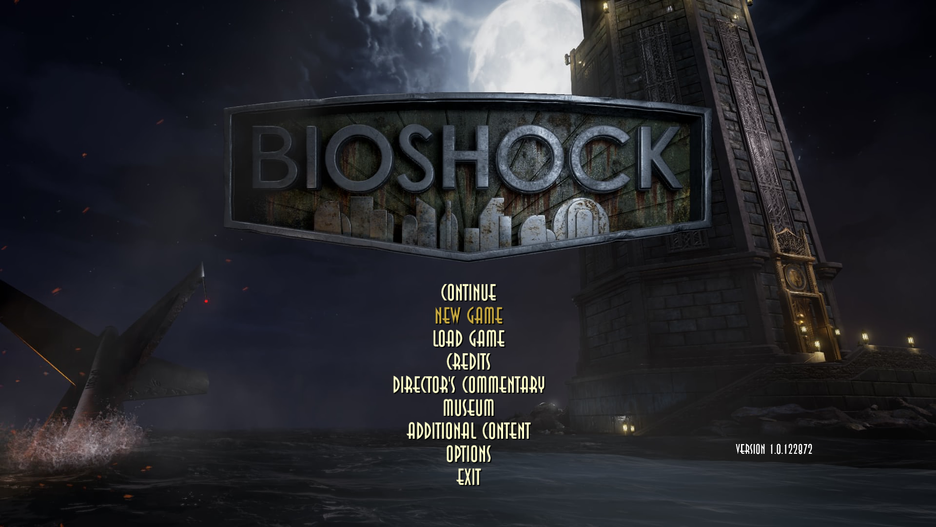 Bioshock Title Screen